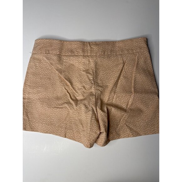 Kenar Womens Blush Patterned Shorts Size 8 Cotton/Spandex Blend With Button Clos - Picture 2 of 8